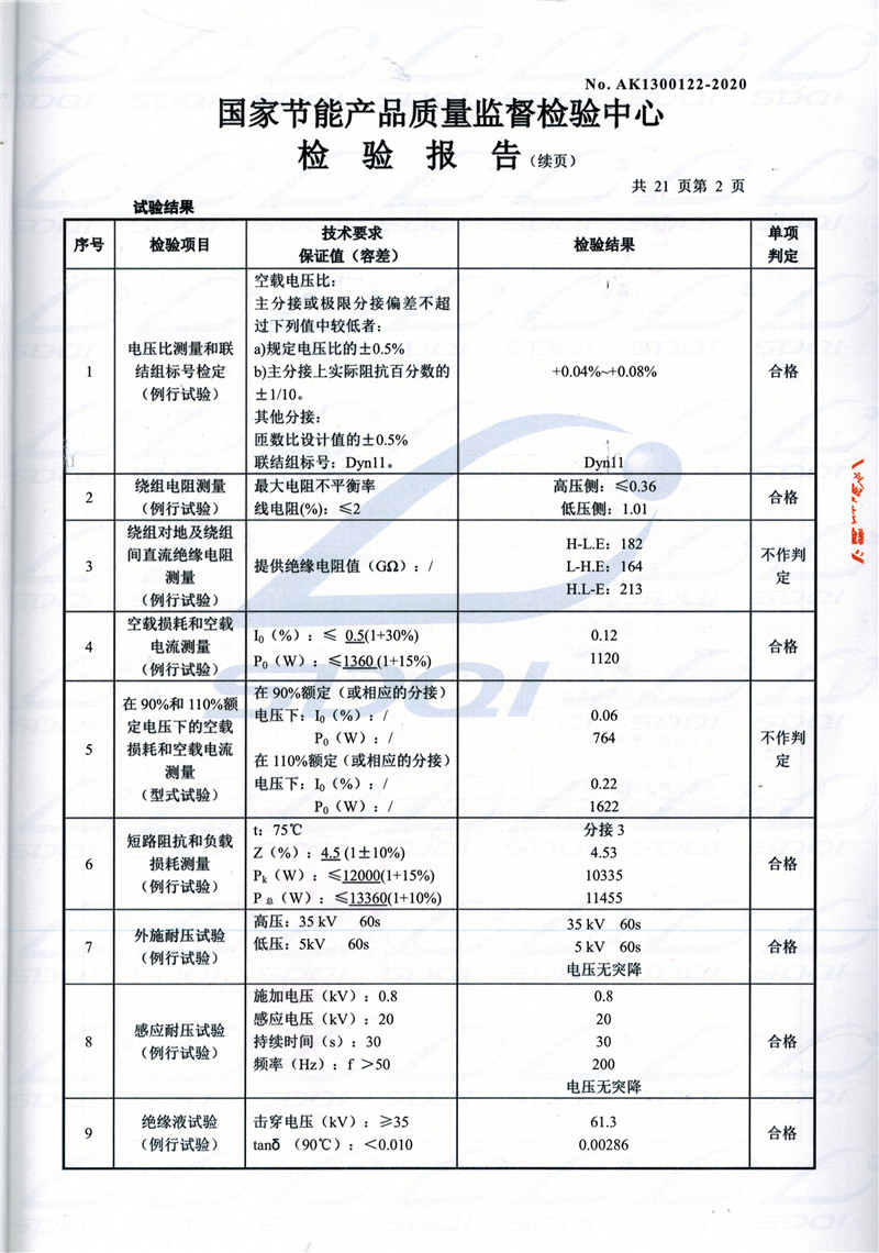 高低压试验报告-S11-1250饶平饶平饶平油浸式变压器-2.jpg